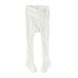 Dave&Bella Toddler Girls Summer Cute Pink/White Lightweight Slim Footed Tights