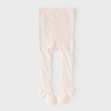 Dave&Bella Toddler Girls Summer Cute Pink/White Lightweight Slim Footed Tights