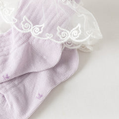 Dave&Bella Children Girls Summer Cute Breathable Short Socks[Pack of 2]