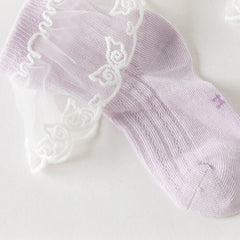 Dave&Bella Children Girls Summer Cute Breathable Short Socks[Pack of 2]