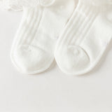 Dave&Bella Children Girls Summer Cute Breathable Short Socks[Pack of 2]