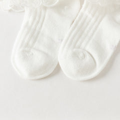 Dave&Bella Children Girls Summer Cute Breathable Short Socks[Pack of 2]