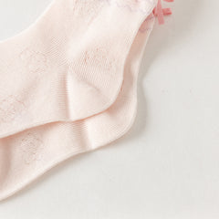 Dave&Bella Children Girls Summer Cute Breathable Short Socks[Pack of 2]