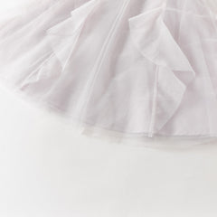 Dave&Bella Summer Toddler Girls Noble Purple Comfortable A-line Mesh Dress(wallet bag)