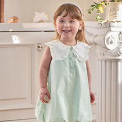 Dave&Bella Summer Toddler Girls Adorable Green Sleeveless Party Bubble Dress