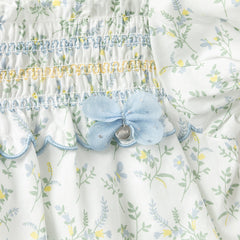 Dave&Bella Summer Toddler Girls Cotton Floral Print Casual Top Short Outfit Sets