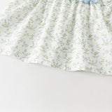 Dave&Bella Summer Toddler Girls Cotton Floral Print Casual Top Short Outfit Sets