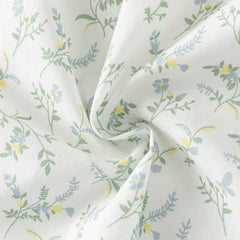 Dave&Bella Summer Toddler Girls Floral Print White Breathable Cotton A-line Slip Dress