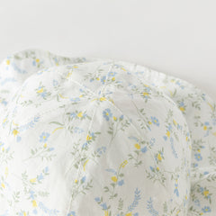 Dave&Bella Toddler Girls Summer Green Floral Print Breathable Cotton Comfortable Hats
