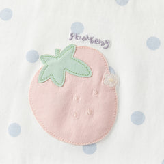 Dave&Bella Summer Toddler Girls Cute Blue Dots Strawberry Print Soft Cotton T-shirts