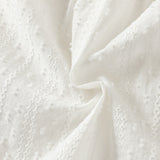Dave&Bella Summer Toddler Girls White Sleeveless Cute Fruit Embroidery Soft Cotton Sets