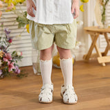 Dave&Bella Summer Toddler Girls White Sleeveless Cute Fruit Embroidery Soft Cotton Sets