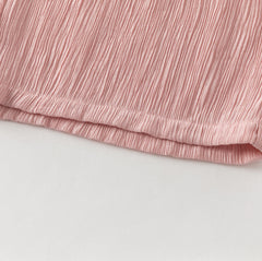 Dave&Bella Summer Kids Girls Sweet Pink Adjustable-waist Straight-leg Wide Soft Long Pant