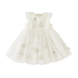 Dave&Bella Toddler Girls Summer Adorable Flutter Sleeve Butterfly Mesh Princess Dress