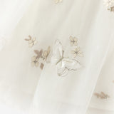 Dave&Bella Toddler Girls Summer Adorable Flutter Sleeve Butterfly Mesh Princess Dress