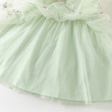 Dave&Bella Toddler Girls Summer Adorable Flutter Sleeve Butterfly Mesh Princess Dress