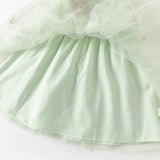 Dave&Bella Toddler Girls Summer Adorable Flutter Sleeve Butterfly Mesh Princess Dress