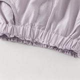 Dave&Bella Toddler Girls Summer Gentle Apricot/Purple Lightweight Wide Comfortable Pants