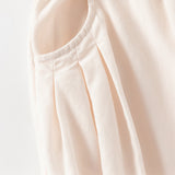 Dave&Bella Toddler Girls Summer Gentle Apricot/Purple Lightweight Wide Comfortable Pants