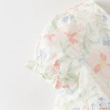 Dave&Bella Summer Toddler Casual Floral Print Comfortable Cotton Party Dress