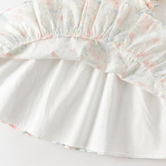 Dave&Bella Summer Toddler Casual Floral Print Comfortable Cotton Party Dress