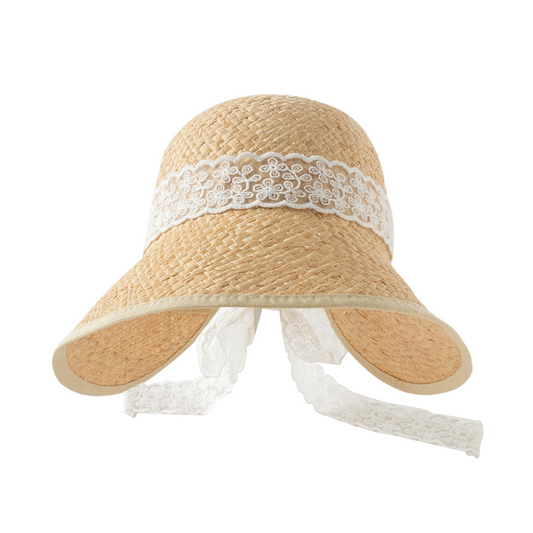 Dave&Bella Summer Toddler Girls Stylish Khaki Outdoor Sunscreen Hats