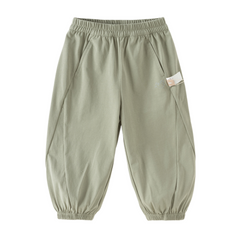 Dave&Bella Toddler Girls/Boys Summer Casual Pink/Green Loose Drawstring Pants