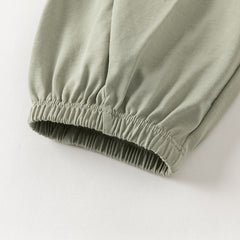 Dave&Bella Toddler Girls/Boys Summer Casual Pink/Green Loose Drawstring Pants