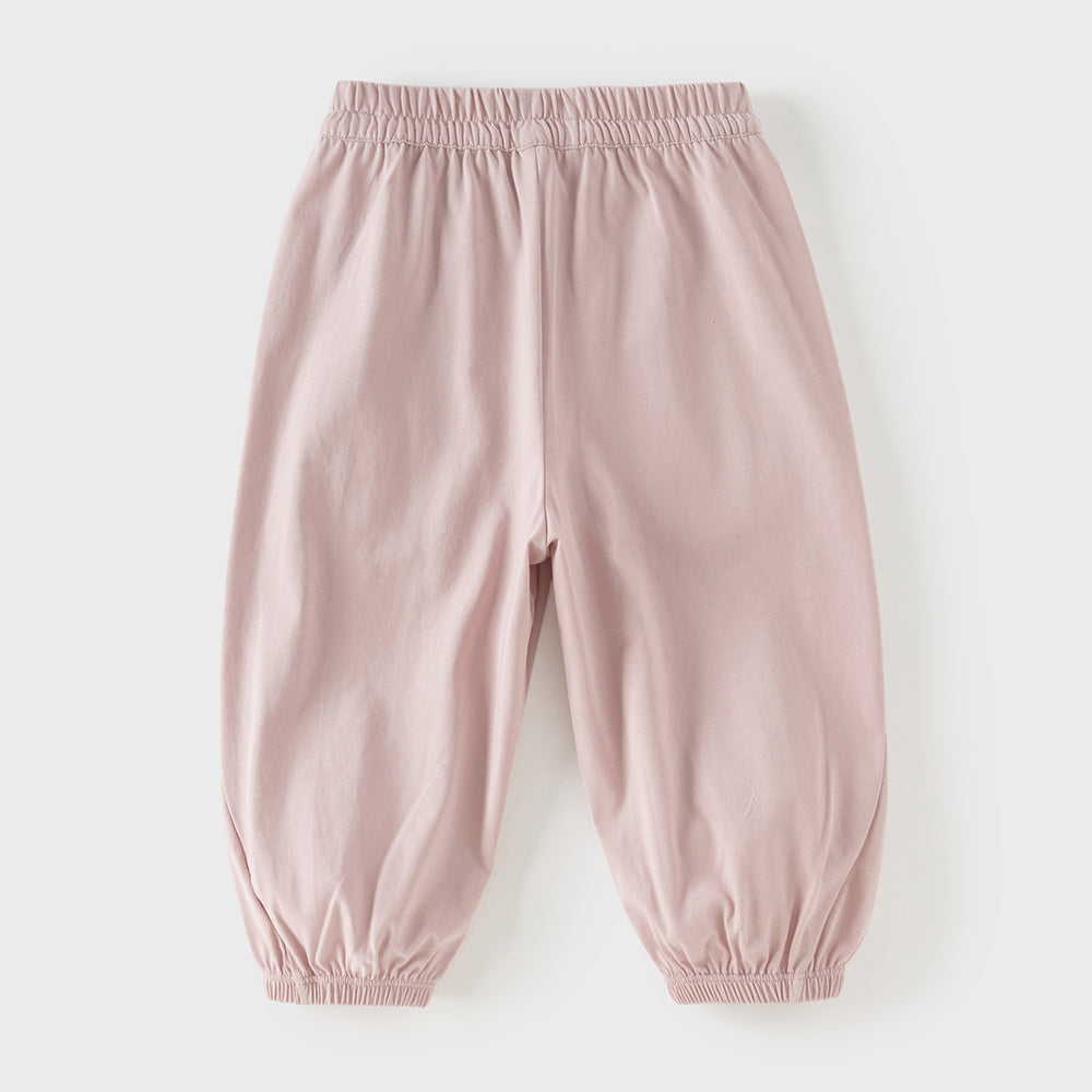Dave&Bella Toddler Girls/Boys Summer Casual Pink/Green Loose Drawstring Pants