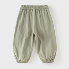 Dave&Bella Toddler Girls/Boys Summer Casual Pink/Green Loose Drawstring Pants