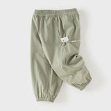 Dave&Bella Toddler Girls/Boys Summer Casual Pink/Green Loose Drawstring Pants