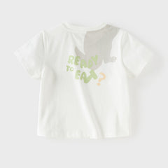 Dave&Bella Toddler Boys/Girls Summer Multi-color Animal Print Lightweight Cotton T-shirts