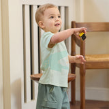 Dave&Bella Toddler Boys/Girls Summer Multi-color Animal Print Lightweight Cotton T-shirts