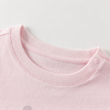 Dave&Bella Toddler Boys/Girls Summer Multi-color Animal Print Lightweight Cotton T-shirts