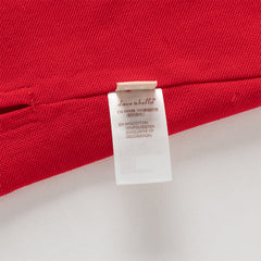 Dave&Bella Toddler Boys Summer Red/Blue College-style Short Sleeve School Polos