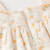 Dave&Bella Summer Toddler Girls Cute Fruit Print Breathable Cotton A-line Party Dress