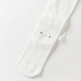 Dave&Bella Toddler Girls Summer Comfortable White Lightweight Footed Tights