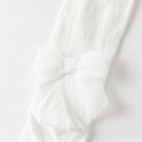 Dave&Bella Toddler Girls Summer Comfortable White Lightweight Footed Tights
