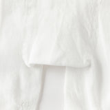 Dave&Bella Toddler Girls Summer Comfortable White Lightweight Footed Tights