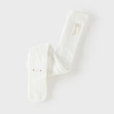 Dave&Bella Toddler Girls Summer Comfortable White Lightweight Footed Tights