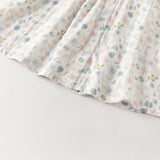 Dave&Bella Summer Toddler Girls Floral Print Short Sleeve Daily Top Shots Sets