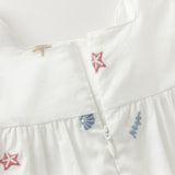 Dave&Bella Summer Toddler Girls White Elegant Soft Cotton Casual Outfit Sets