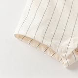 Dave&Bella Summer Baby Boys Beige Breathable Comfortable Indoor Cotton Rompers