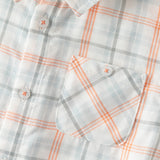 Dave&Bella Summer Toddler Boys Preppy Orange Red Plaid Bow Tie Formal Shirts