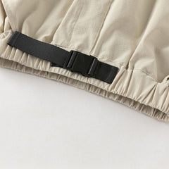 Dave&Bella Summer Kids Boys Comfortable Navy Blue/Khaki Straight-leg Wide Shorts