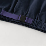 Dave&Bella Summer Kids Boys Comfortable Navy Blue/Khaki Straight-leg Wide Shorts