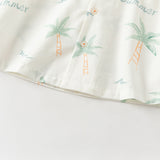 Dave&Bella Toddler Boys Summer Coconut Tree Print Shirt Short Holiday Outfit Sets