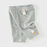 Dave&Bella Summer Toddler Girls Light Grey/Beige Lightweight Pants