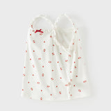 Dave&Bella Summer Toddler Girls Sweet Yellow/Red Sleeveless Stretchable Soft Tank Tops