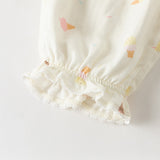 Dave&Bella Summer Toddler Girls Ice Cream Print Comfortable Mosquito Proof Pants